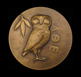 France c.1930 Georges Clemenceau 90mm Bronze Medal - By Sicard