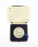 1964 William Shakespeare 400th Anniversary 57mm Silver Medal - Cased