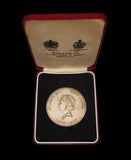 1977 Elizabeth II Silver Jubilee 57mm Silver Medal - By Durbin