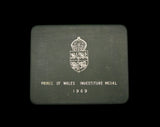 1969 Investiture Of Charles Prince Of Wales 58mm Gilt Medal - Cased