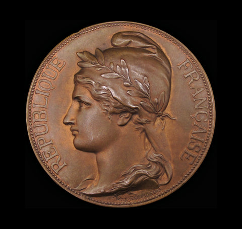 France 1885 Assemblee Nationale 72mm Bronze Medal - By Bourgeois
