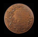 France 1885 Assemblee Nationale 72mm Bronze Medal - By Bourgeois