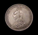 Victoria 1887 7 Coin Cased Specimen Set - Crown to Threepence