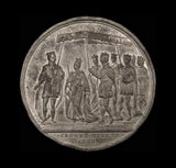 1838 Coronation Of Victoria 61mm White Metal Medal - By Barber