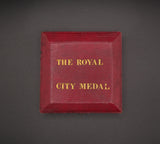 1837 Victoria Visit To The City Of London 61mm Cased Bronze Medal - By Barber