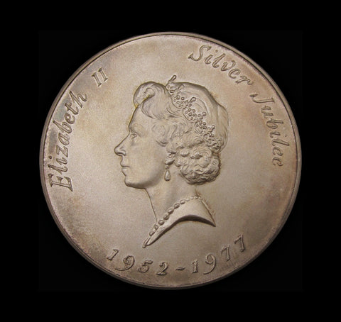 1977 Elizabeth II Silver Jubilee 57mm Silver Medal - By Durbin