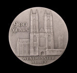 1965 Westminster Abbey Anniversary 57mm Silver Medal - Cased