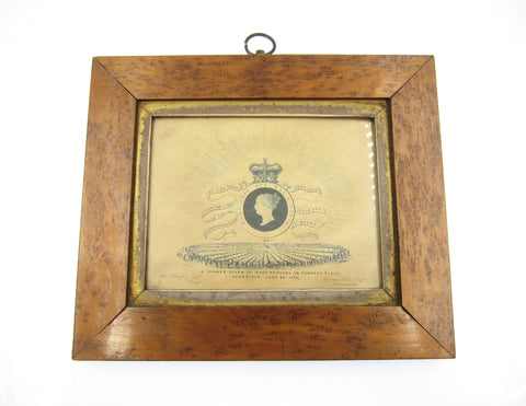 1838 Coronation Of Victoria Dinner Cambridge Framed Print