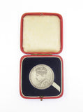 1937 Edward VIII Coronation 35mm Silvered Medal - Cased