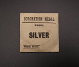 1902 Edward VII Coronation 31mm Silver Medal - In RM Envelope