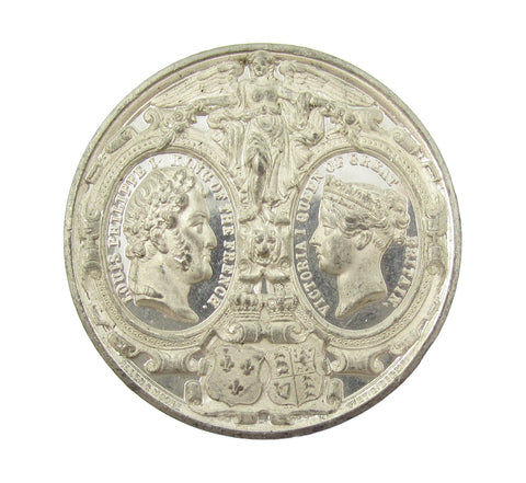 1844 Visit Of Louis Philippe Of France To Victoria 38mm Medal