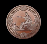 USA 1876 Philadelphia International Exhibition 76mm Medal - Cased