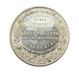 1844 Visit Of Louis Philippe Of France To Victoria 38mm Medal