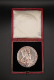1902 Edward VII Coronation 55mm Silver Medal - Cased