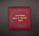 1907 National Union Of Teachers 45mm Silver Medal - By Vaughton