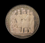 1970 Mayflower 350th Anniversary 38mm Silver Medal Cased Pair - By Pinches