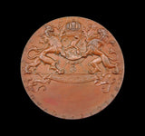 Belgium 1897 Brussels International Exposition 70mm Medal - Boxed