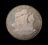 1970 Mayflower 350th Anniversary 38mm Silver Medal Cased Pair - By Pinches