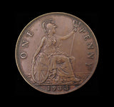 George V 1933 Penny - Altered Date