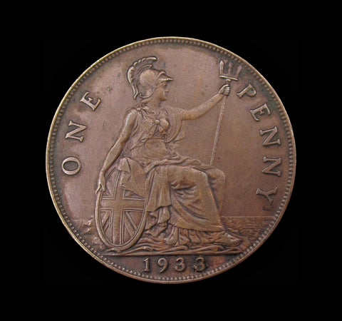 George V 1933 Penny - Altered Date