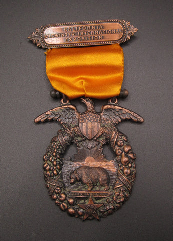 USA 1898 California Midwinter International Exposition Medal - Cased