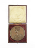 1838 Coronation Of Victoria Bronze 61mm Cased Medal - By Barber