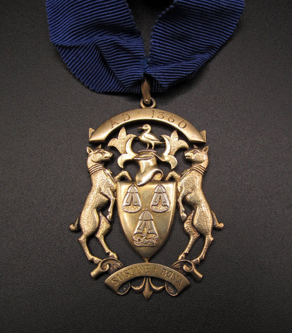 1958 Worshipful Company Of Upholders Silver Masters Badge