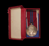 1953 Elizabeth II Military Issue Coronation Medal On Ribbon - Boxed