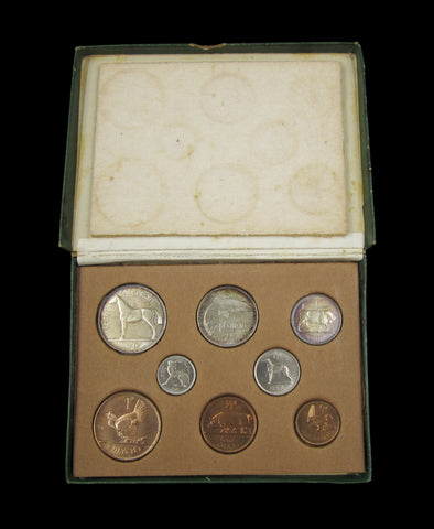 Ireland 1928 8 Coin Proof Set - Halfcrown to Farthing - Cased