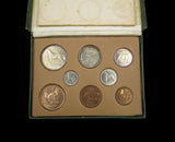 Ireland 1928 8 Coin Proof Set - Halfcrown to Farthing - Cased