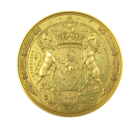 1886 Edinburgh International Exhibition 51mm Medal - By Kirkwood