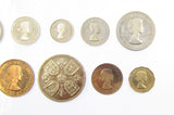 Elizabeth II 1953 10 Coin Cased Proof Set - Crown To Farthing