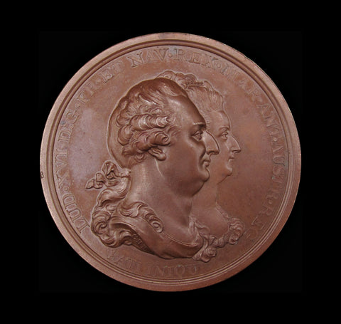 France 1793 Execution of Louis XVI 51mm Medal - By Kuchler