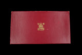 George VI 1950 9 Coin Cased Proof Set - Halfcrown To Farthing