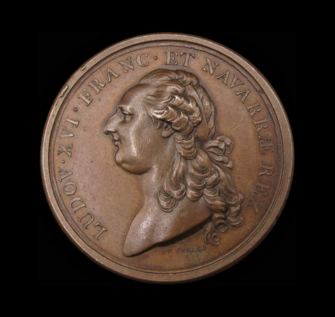 France 1789 Louis XVI Estates General 42mm Medal - By Duvivier