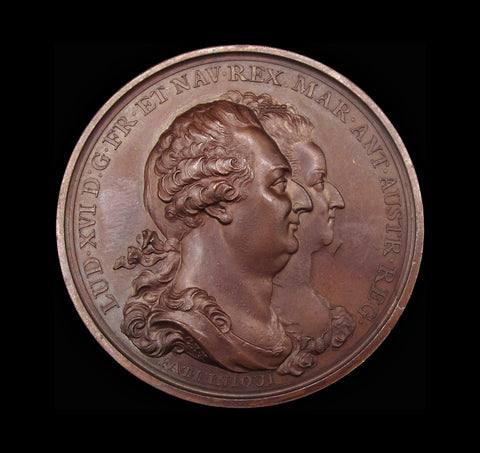 France 1793 Louis XVI King's Farewell 47mm Medal - By Kuchler