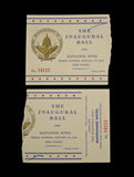 USA 1961 Kennedy & Johnson Inaugural Ball Medals & Original Inauguration Tickets