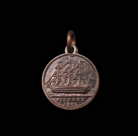 1905 Centenary Of Battle Of Trafalgar Medal - Made From H.M.S Victory