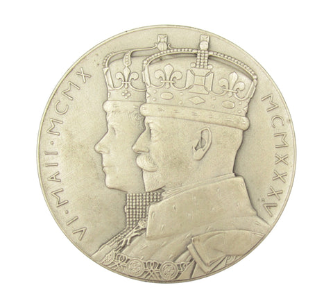 1935 George V Silver Jubilee Royal Mint 57mm Silver Medal - Cased