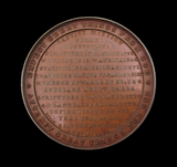 1841 William Carey Baptist Missionary Society 44mm Bronze Medal - By Davis