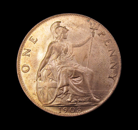 Edward VII 1903 Penny - UNC