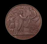 India 1867 Mirzapore Mission 'The Mather Medal' 47mm Medal - By Wiener
