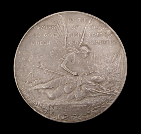 1902 South African War Memorial 70mm Silver Medal - By Fuchs