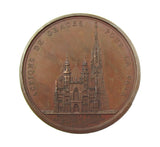 France 1805 Napoleon Vienna Cathedral 40mm Medal - By Andrieu