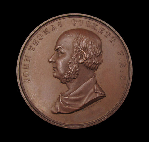 c.1860 Royal Microscopical Society 'Quekett' 51mm Medal - By Taylor