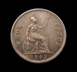 Victoria 1842 Groat - A/UNC