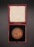 1911 George V Coronation 38mm Bronze Medal - Cased