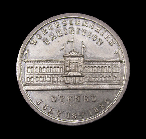 1882 Worcestershire Exhibition 39mm Medal