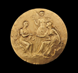 1908 Franco-British Exhibition London 32mm Gold Medal - By Bowcher