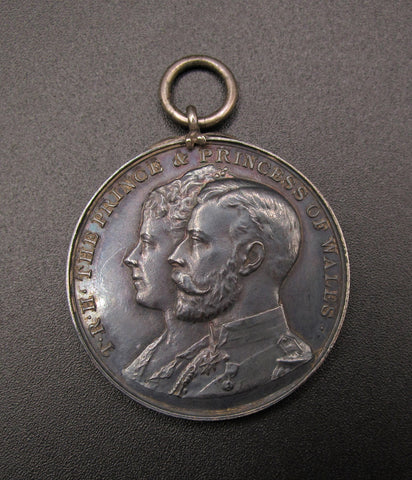 1906 Prince & Princess Of Wales Visit To India Belvedere 35mm Silver Medal